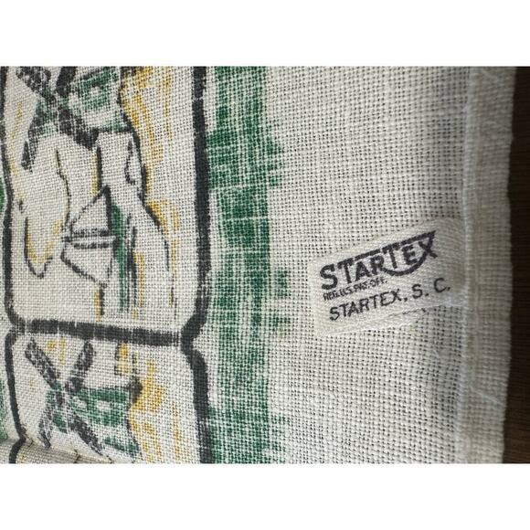 Vintage Startex Dutch themed linen/cotton tea towel - Picture 6 of 7